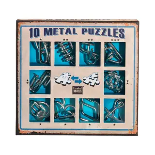Eureka Metal Puzzle Set - 10 Metal Puzzles Set - Blue (only Available In Display 52473355)