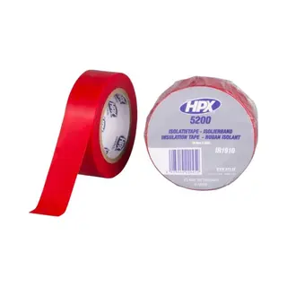 Hpx Pvc Isolatietape - Rood 19mm X 10m