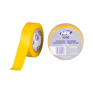 Hpx Pvc Isolatietape - Geel 19mm X 10m