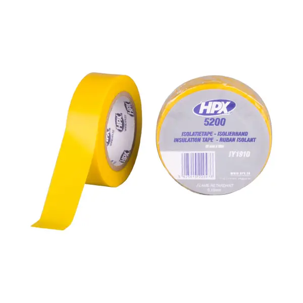 Hpx Pvc Isolatietape - Geel 19mm X 10m thumbnail