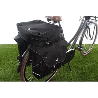 Willex Bagagetas Xl 1200 - Dubbele Fietstas - Afritsbaar Bovenvak 65 Liter - Zwart