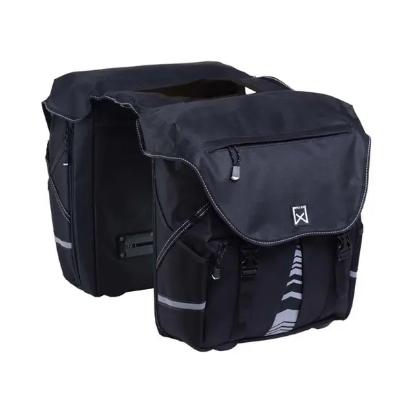 Willex - Dubbele Fietstas S - 1200 - Zwart - 20L thumbnail