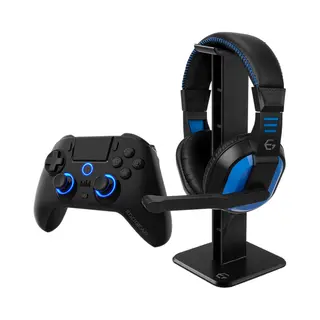 EgoGear SBP30-P4-Bk Gaming-Controller Schwarz, Blau Bluetooth Gamepad + Headset Digital PlayStation 4