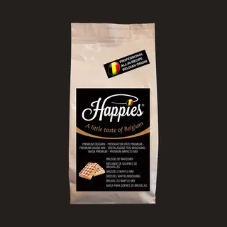 Happies A Little Taste of Belgium Happies Mix En Voedselpasta - Mengsel Voor De Bereiding Van Brusselse Wafels Uit Traditionele Receptie (1)