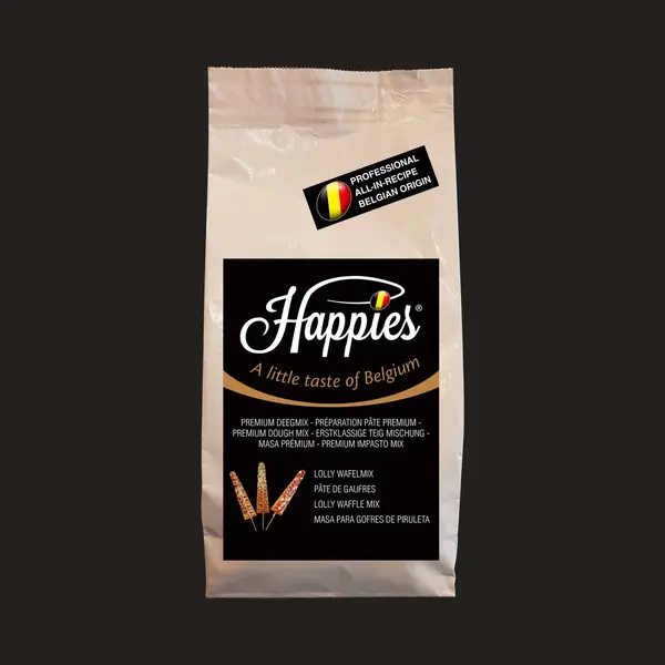 Happies - A Little Taste of Belgium Lolly Wafel Bakmix - 1 Kg thumbnail