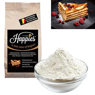 Happies A Little Taste of Belgium Happies Bakmix Voor Lekkere Pannenkoeken, Kant-en-klaar Deeg Voor Echte Belgische Pannenkoeken Of Deegmix Voor Franse Pannenkoeken - Gewoon Water