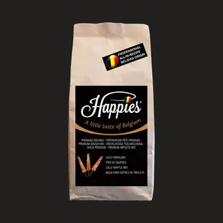 Happies - A Little Taste of Belgium Happies Lollywafel Bakmix - Kant En Klaar Voor Wafel Op Een Stokje - 2, 5kg