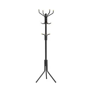 Acaza Kapstok - Kapstok Staand - 12 Haken - 182 Cm - Metaal - Zwart