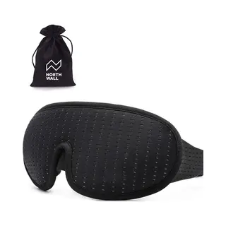 Northwall Luxe Slaapmasker Voor Mannen En Vrouwen - 100% Verduisterend - 3D Ergonomisch Traagschuim - Oog Masker Met Opbergzakje