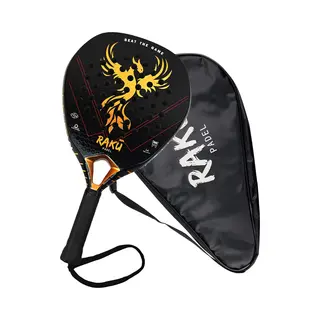 Raku® Padel Phoenix Series - Padel Racket - Padel - Padelrackets - Racket - Paddle - Carbon - Inclusief Padelzak