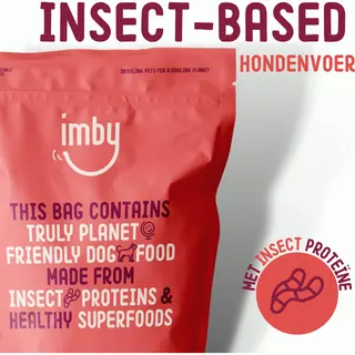 Imby Insect Based Hondenvoer Maxi - 3kg - 100% Natuurlijk Hondenbrokken - Insecteneiwit - Hondenvoeding