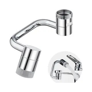 Vitasa Waterbesparende Kraan Opzetstuk - 1080 Graden Roterende Verlengstuk - Perlator Met 2 Sproeistanden - Kraankop - Rvs