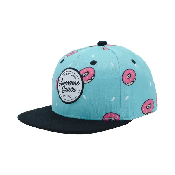 Awesome Sauce - Pink Glazed Donuts - 42cm Tot 48cm - Kinderpet Peuters - Pet - Snapback thumbnail