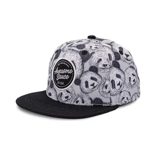 Awesome Sauce - Awesome Panda - 42cm Tot 48cm - Kinderpet Peuters - Pet - Snapback