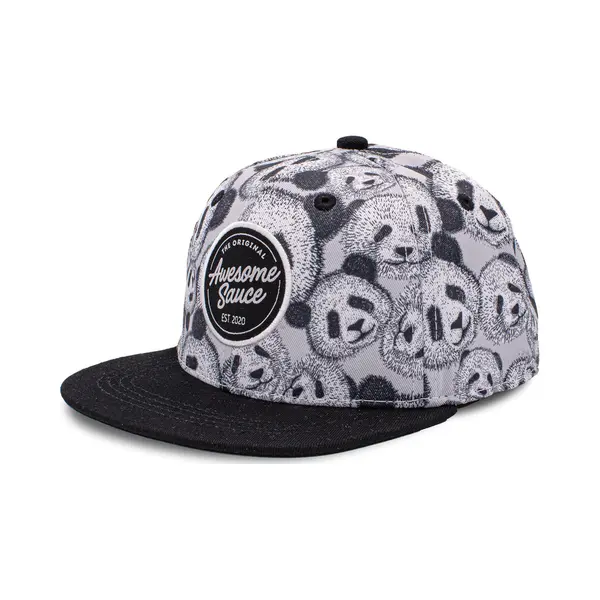 Awesome Sauce - Awesome Panda - 42cm Tot 48cm - Kinderpet Peuters - Pet - Snapback thumbnail