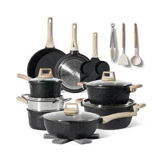 Just Perfecto Household Appliances Just Perfecto Pots And Pans Sets Non Stick, Induction Hob Pan Set, Saucepan Set, Non Stick Frying Pan Set With Lid Stock Pot, Deep Frying Pan, Pots