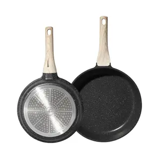 Just Perfecto Household Appliances Just Perfecto Set Of 2 Frying Pans 20/24 Cm Suitable For Induction Cookers, Non-Stick Coating Pfas And Pfoa Free, High Quality Stainless Steel,