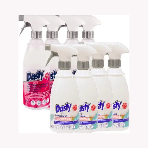 Dasty Textiel Pakket Large, Professionele Vlekkenverwijderaar + Zweet- En Deodorantvlekken Verwijderaar, 4+4 Stuks thumbnail
