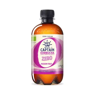 Captain Kombucha Zero Frambuesa Bio 400 Ml