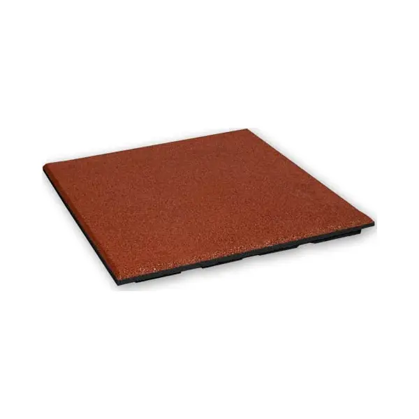 Vivol Rubber Tegels 25 Mm - 1 M2 (4 Tegels Van 50 X 50 Cm) - Rood thumbnail