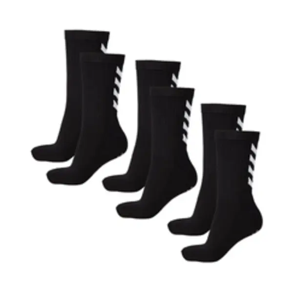 hummel 022140-2001-12 Socke Unisex Klassische Socken Schwarz 3 Paar(e) thumbnail
