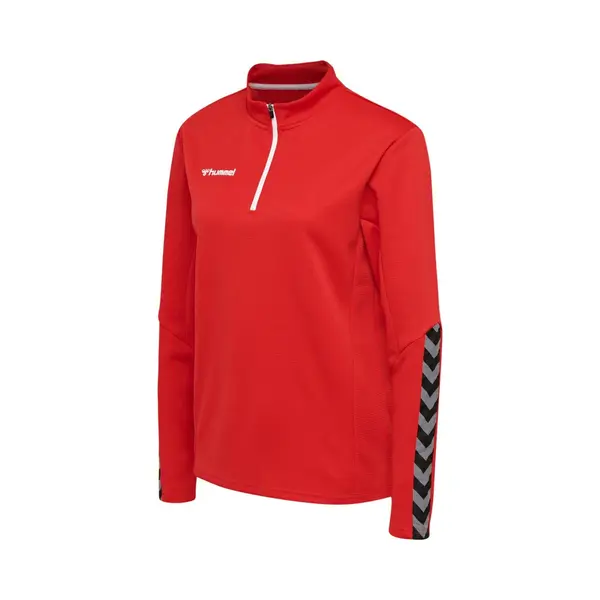 Hummel Authentic Half-Zip Sweatshirt Damen - Rot S thumbnail