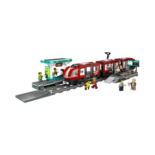 Lego 60423 City Stadstram en station
