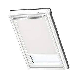Velux Original Roof Window Blackout Blind For S06, S36, Light Beige, With White Guide Rail