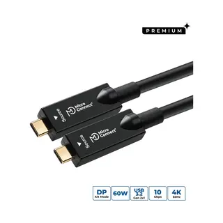 Microconnect USB3.2CC10OP Usb Kabel Usb 3.2 Gen 2 (3.1 Gen 2) 10 m Usb C Schwarz