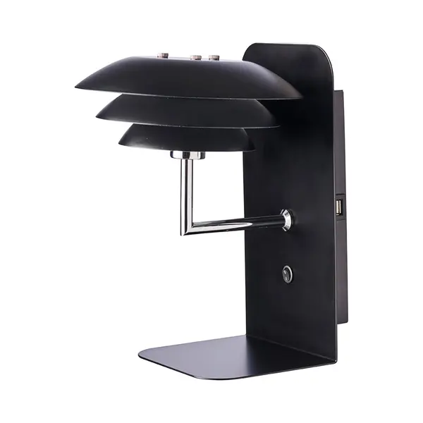 Dyberg Larsen - DL20 Usb Regal Mit Leuchte, Schwarz thumbnail