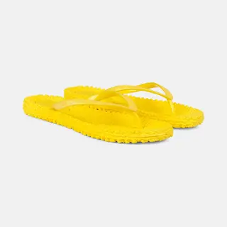Ilse Jacobsen HornbÆK | Cheerful01 | Damen Flip Flops Mit Glitter | Dänische Design | Sommer Strand Zehentrenner | Yellow | 38 Eu
