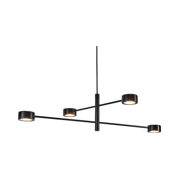 Nordlux Clyde - Pendelleuchte - 89, 6 X 8, 5 X 222, 3 Cm - 3 Stufen Dimmer - 4 X 5W Led Inkl. - Schwarz thumbnail