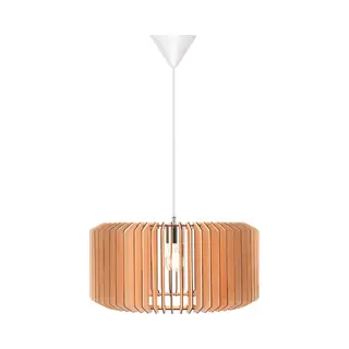 Nordlux Hängeleuchte Asti 50 Aus Holzlamellen, Höhe 25 Cm