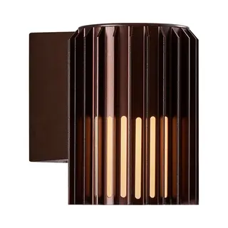 Nordlux Modern Outdoor Wall Light Brown Aluminium E27 Coastal/Marine Safe - Mains Powered, IP54