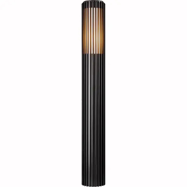 Nordlux Aludra 95 Seaside Outdoor Garden Post/Bollard Light Black Silver, E27 15W Mains Powered-Porch, Patio, Garden, Garage, Or Entrance. IP44, Class thumbnail