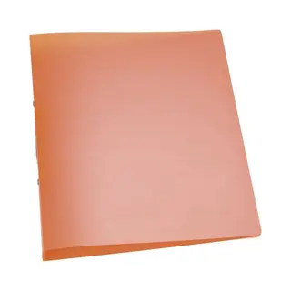 Q-Connect Ringmap, Pp, 2 Ringen, 25 Mm, Transparant Oranje