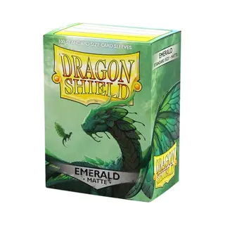 365games.co.uk Dragon Shield Matte- Emerald In Box - 100 Sleeves