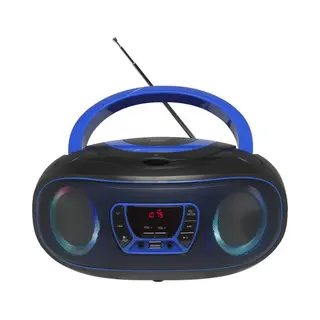 Denver Tcl-212BT Blue Tragbarer Cd-Player Schwarz, Blau