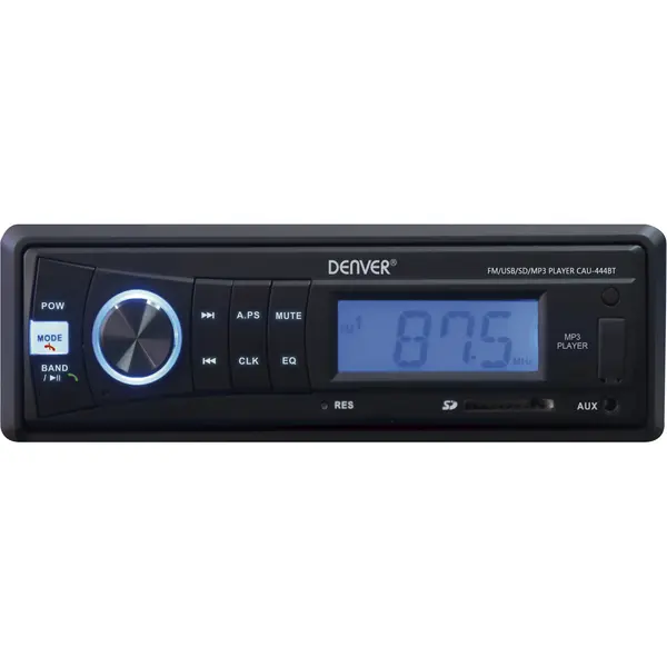 Denver Cau-444BT Auto-Medienempfänger Schwarz 28 W Bluetooth thumbnail