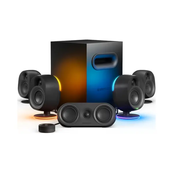 Steelseries Arena 9 luidspreker set Pc/Laptop Zwart 5.1 kanalen 2-weg Bluetooth thumbnail