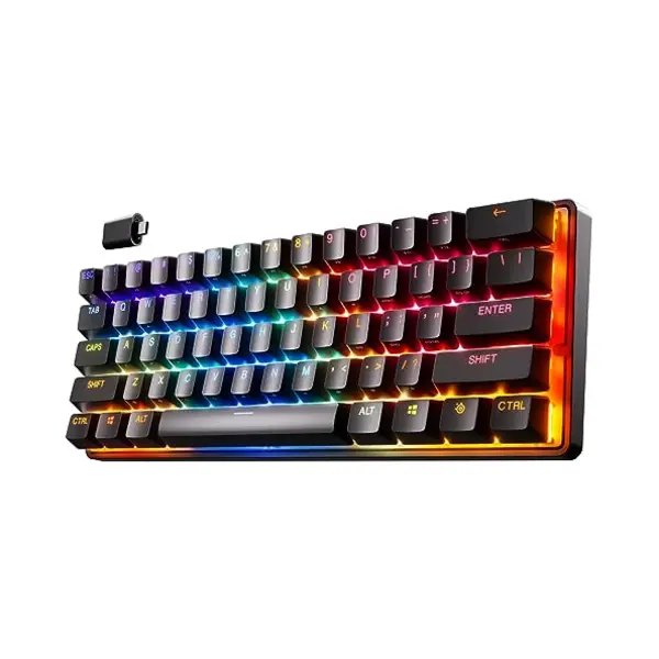 Steelseries Apex Pro Mini Wireless Tastatur Gaming Usb + Rf Wireless + Bluetooth Qwerty Us Englisch Schwarz thumbnail