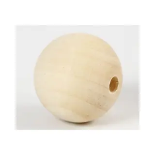 Creativ Company 56676 kabelbeschermer Ronde kraal Hout Naturel hout 6 stuk(s)