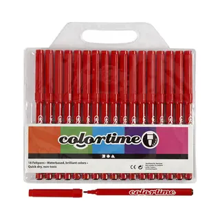Creativ Company 373540 marker 18 pc(s) Bullet tip Red