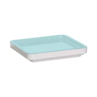 Pantone Serveerschaal - S - Vierkant - 8 X 8 X 1, 3 Cm - Indian Teal 19-4227 - Blauw