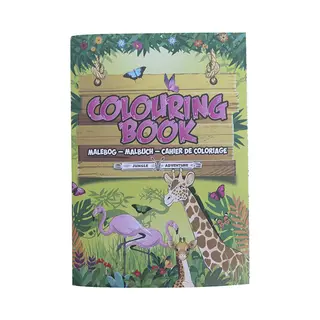 Nature planet Safari Wildlife Kleurboek - A4 - 24 Pagina's - Jungle Dieren Tekenplaten