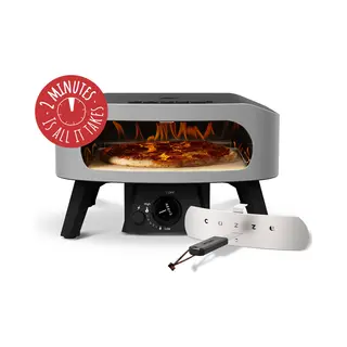 Cozze® 13" Classic Pizzaoven Gas 30 Mbar – Krachtige 6, 0 Kw Gas Pizzaoven Met U-vormige Rvs Brander, Automatische Ontsteking, Thermometer En