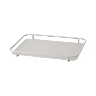 Stelton Rig-Tig - Carr-On - Serviertablett - Edelstahl - Grau - (HxTxL), 5 X 30 X 47 Cm