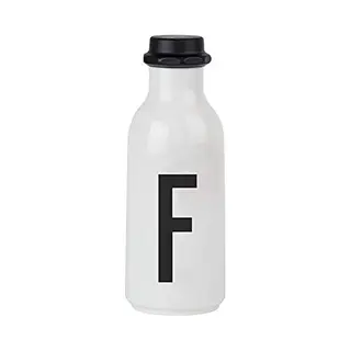 Design Letters Personal Tritan Water Bottle (F) - 500ml Bpa-free And Bps-free Leak-proof Tritan Drinking Bottle In Nordic Design For Adult, Kids,