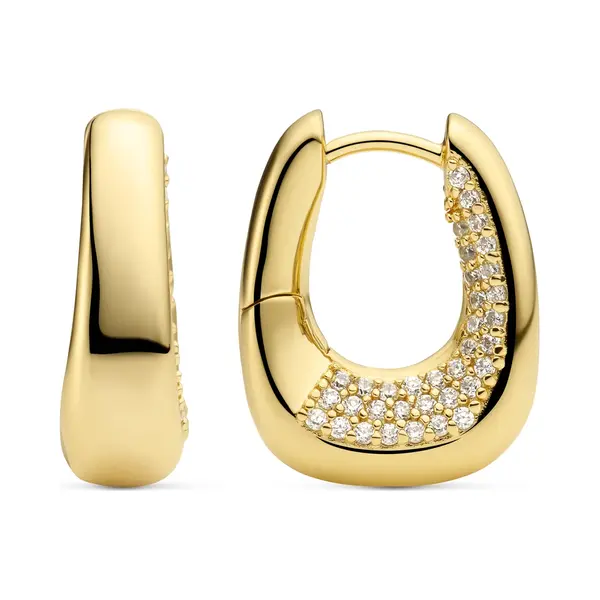 Sif Jakobs Gold Plated Borsa Grande Earrings Sj-E2621-Cz-Yg thumbnail