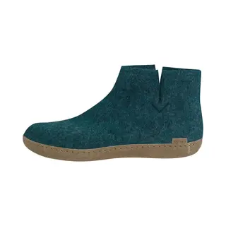 Glerups Laars Met Leren Zool-Petrol-45